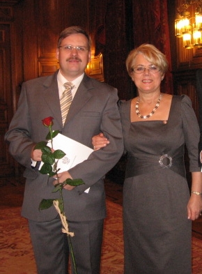 Wojewoda Łódzki Jolanta Chełmińska i Sławomir Olejniczak